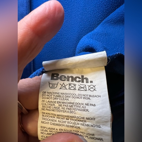 Bench full zip Royal blue sweater / jacket. Size L. EUC - Picture 5 of 5